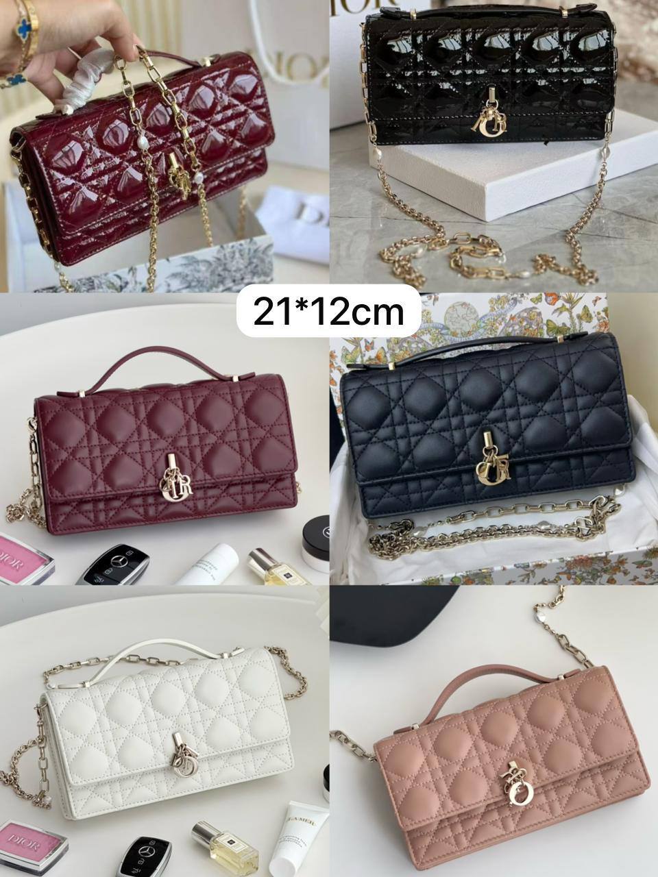 💖 Dior chanel
1⃣️ First quality +🎁
Size : 21 * 12 cm
115 dhs❣️
with box 🎁

Zain115
♥️♥️♥️