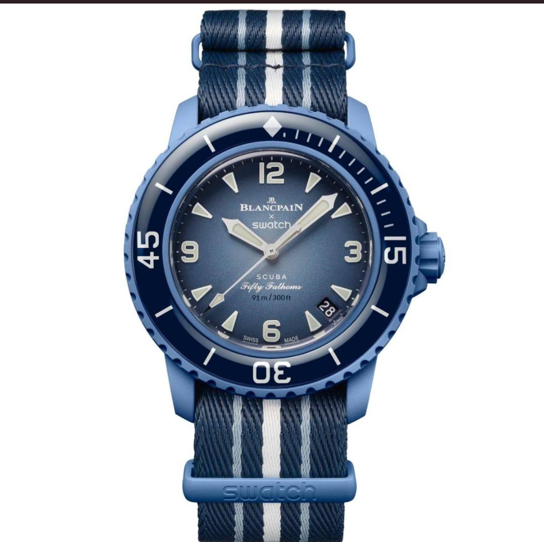 Scuba Swatch Omega 
Promotion 
75 dhs✅
with box ☑️🥰👍

Zain25
♥️♥️♥️
