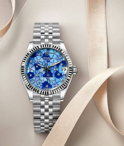 Rolex 
For Ladies Automatic 
Good Quality  31mm 
230 dhs🪙🌨️

Zain59
♥️♥️♥️