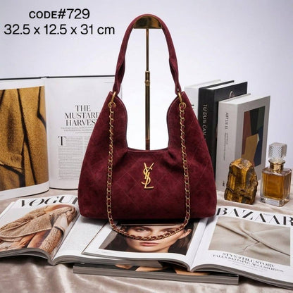 YSL SAINT LAURENT ʜᴏʙᴏ ʙᴀɢ
ᴄʜᴀᴍᴏɪs ʟᴇᴀᴛʜᴇʀ ᴍᴀᴛᴇʀɪᴀʟ
ᴡɪᴛʜ  ʙᴇʟᴛ sᴛʀᴀᴘ
ɢᴏʟᴅ ʜᴀʀᴅᴡᴀʀᴇ
sɪᴢᴇ 32.5 ᴄm

70 dhs✅

Zain31
♥️♥️♥️