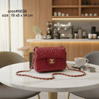 CHANEL ᴄᴀᴍɪʟʟɪᴀ
ᴇᴍʙʀᴏɪᴅᴇʀʏ ᴅᴇsɪɢɴ
ғʟᴀᴘ ᴍɪɴɪ ʙᴀɢ
ʟᴀᴍʙsᴋɪɴ ʟᴇᴀᴛʜᴇʀ ᴍᴀᴛᴇʀɪᴀʟ
ɢᴏʟᴅ ᴄʜᴀɪɴ ʜᴀʀᴅᴡᴀʀᴇ
sɪᴢᴇ : 19 cm
ᴡɪᴛʜ BOX
🎁🎁🎁

70 dhs🪙💚

Zain31
♥️♥️♥️