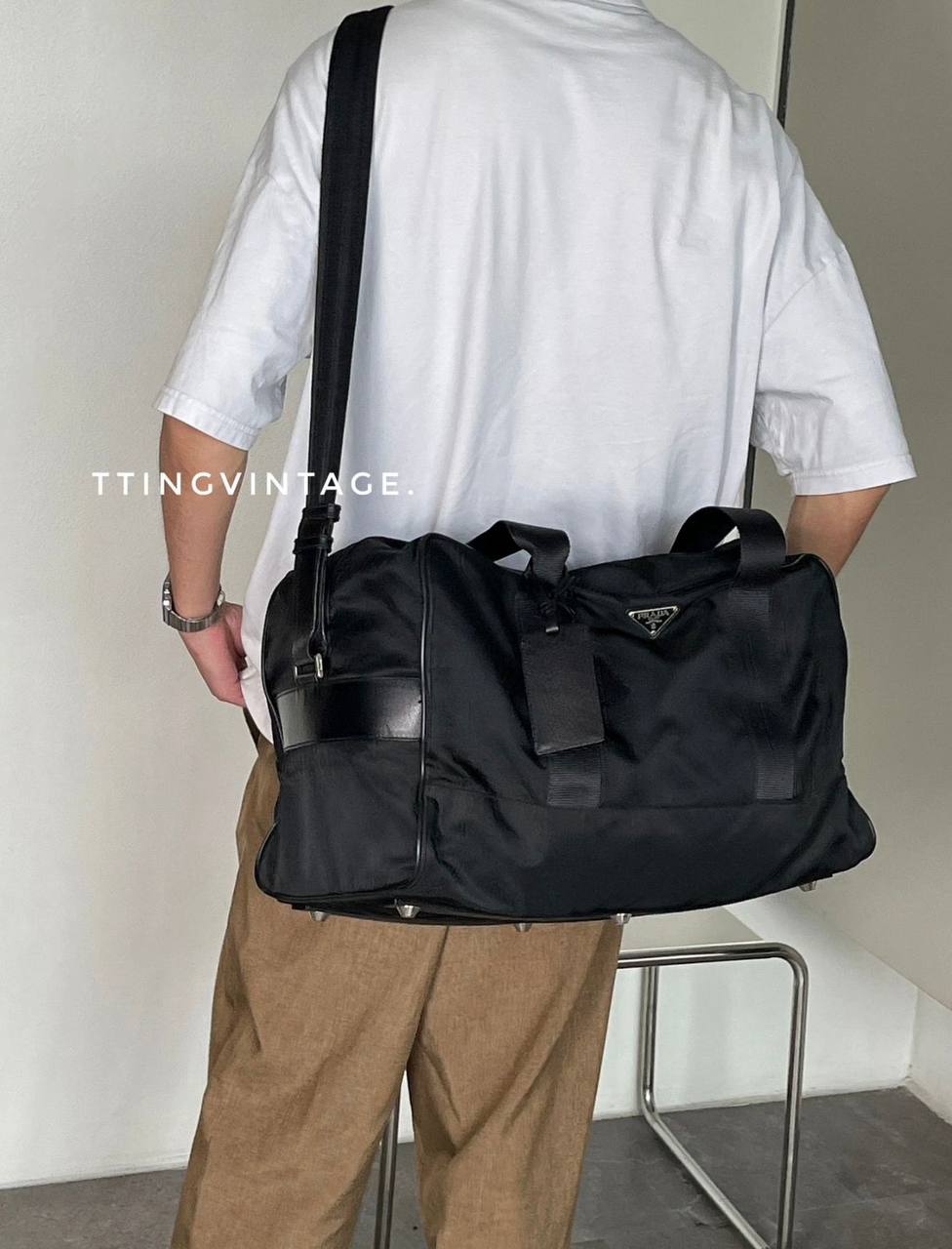 PRADA TRAVELING BAG 
COPY ONE NEW CAME 
150 dhs✅
SIZE: 45 CM

Zain39 
♥️♥️♥️