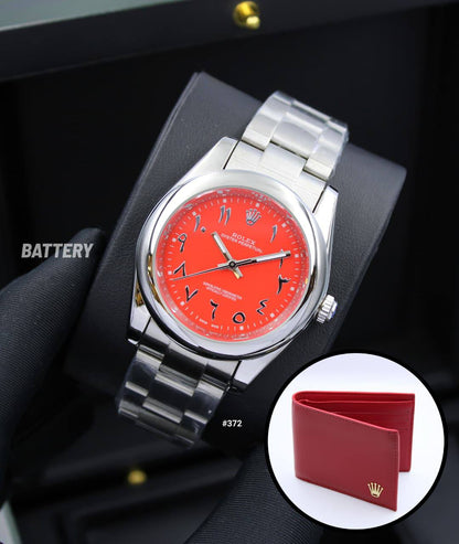 ROLEX MEN WATCH WITH WALLET BATTERY 41MM

175 dhs🪙🌨️

Zain158
♥️♥️♥️