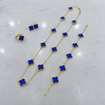 VCA set💥
*Stainless steel SET 💯*
Necklace ❤️‍🩹
Earring 🍁
Breslat ❣️
Ring 💍 free size
With normal boxes 📦 
And paper bag 🛍️
70 dhs🪙💕
With master box 🗃️ 
110 dhs🪙💕

Zain216
♥️♥️♥️