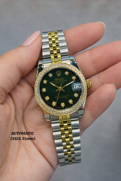 Rolex watch for ladies good quality automatic 
230 dhs❣️
size 31mm

Zain59
♥️♥️♥️