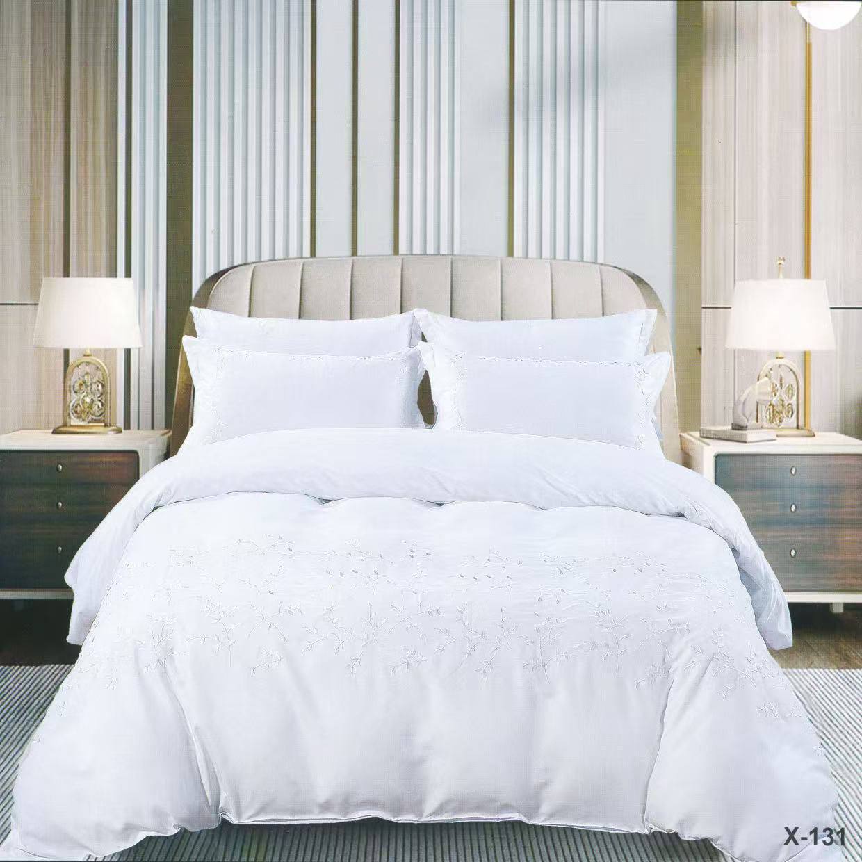 New collection ✅✅✅✅
Embroidered 🪡🪡🪡
100 % cotton 
Comfort set 
King size comfort 6pcs set 
170 dhs💓

Zain99
 ♥️♥️♥️