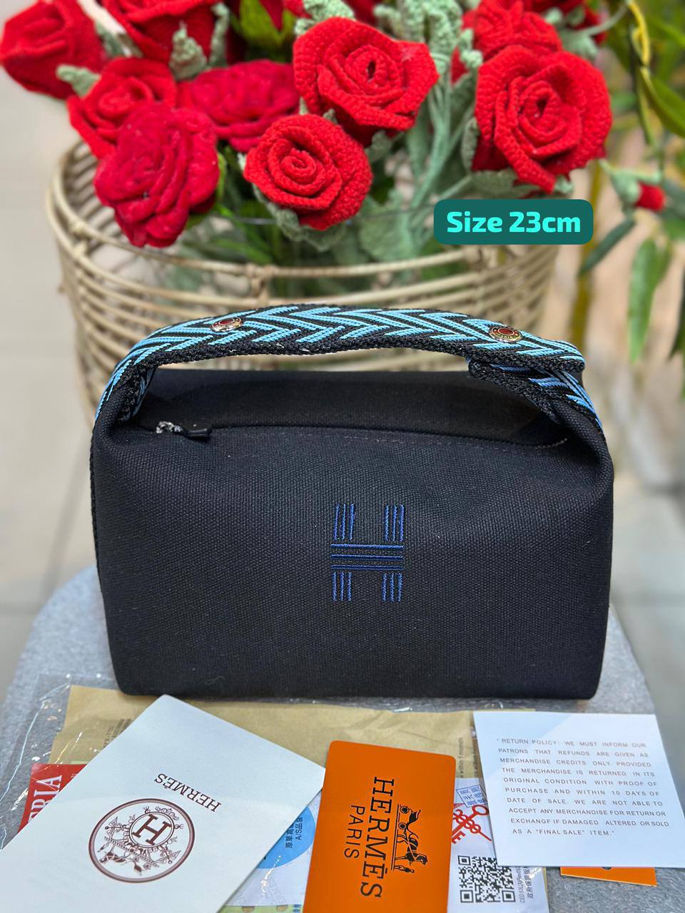 Hermes
Best quality

With box’s
🎁🎁🎁

95 dhs🇦🇪
size 23cm

Zain158
♥️♥️♥️