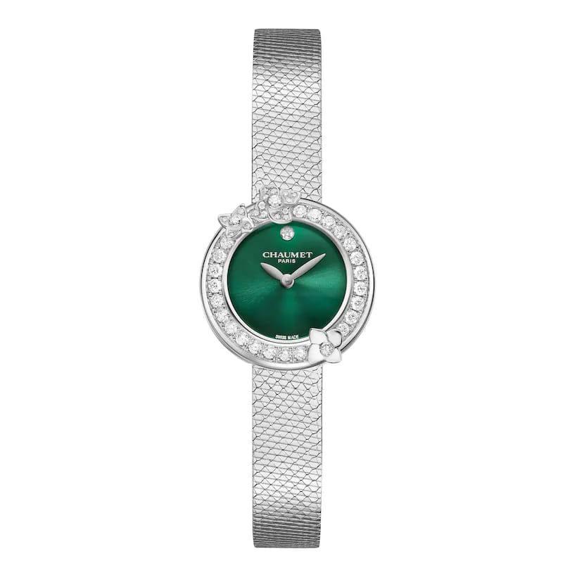 Chaumet 
master quality watch for ladies 
850 dhs✅ 

with box and paper bag
🎁🎁🎁

Zain59
♥️♥️♥️