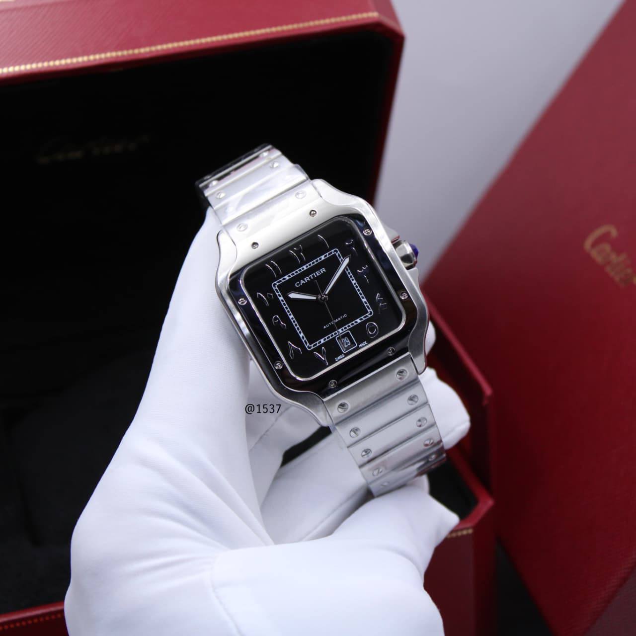 Cartier Santos automatic 
Arabic 
260 dhs❣️

Zain78
♥️♥️♥️