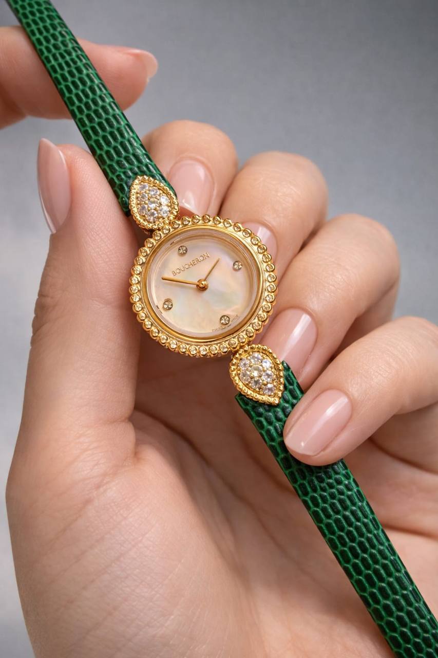 Boucheron watch 
for ladies good quality 
260 dhs👑

Zain59
♥️♥️♥️