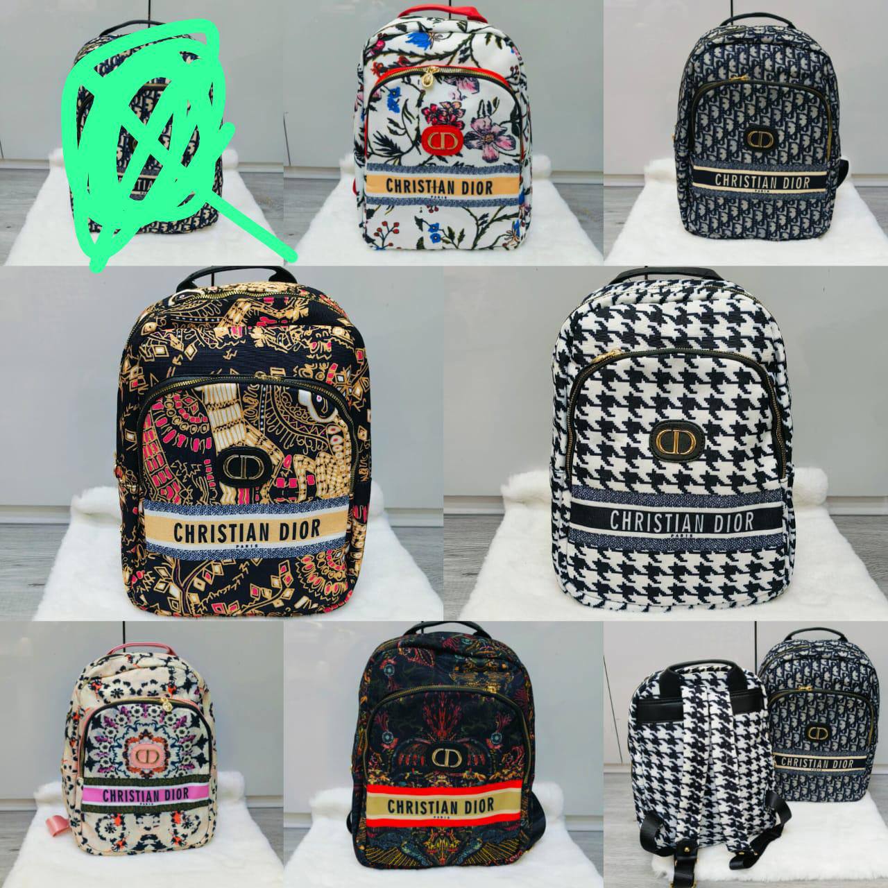 DIOR BACKPACK 
GOOD QUALITY 
55 dhs✅

Zain40
♥️♥️♥️