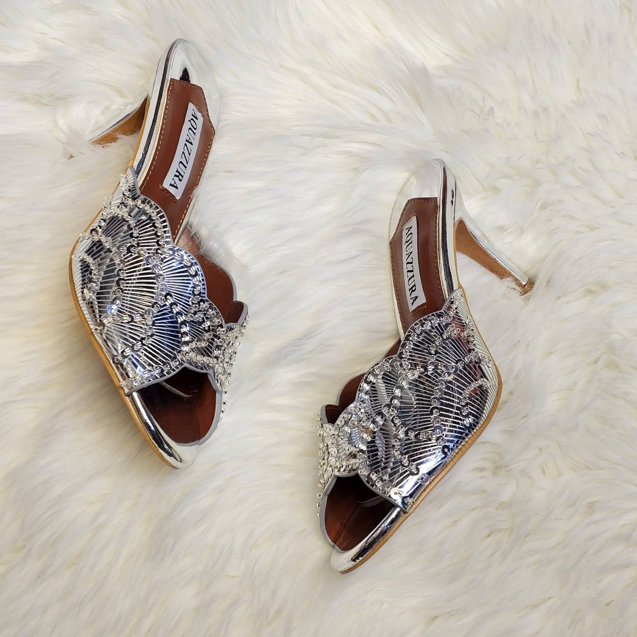 AQUAZZURA 
280 dhs🌺
*SIZE  36   TO   41*

Zain224
♥️♥️♥️