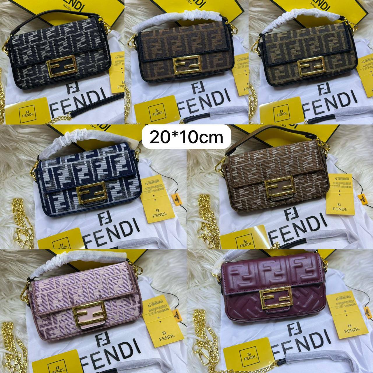 Fendi Small baguette
Size : 20 * 10 cm
85 dhs🪙💕
with box🎁

Zain115
♥️♥️♥️
