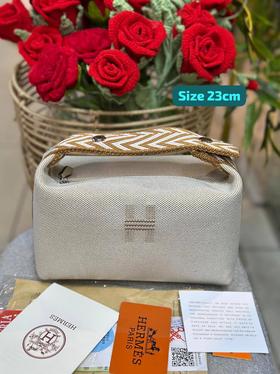 Hermes
Best quality

With box’s
🎁🎁🎁

95 dhs🇦🇪
size 23cm

Zain158
♥️♥️♥️