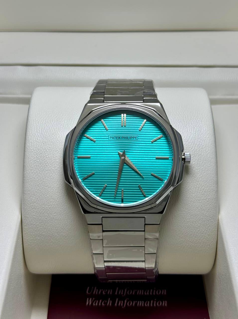 PATEK PHILIPPE SLIM MEN
*GOOD QUALITY*
*WEIGHT LESS CHAIN*
120 dhs🗽
*BATTERY*

Zain29