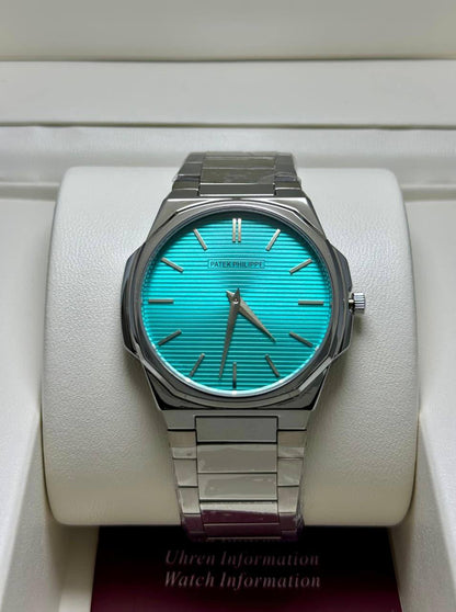 PATEK PHILIPPE SLIM MEN
*GOOD QUALITY*
*WEIGHT LESS CHAIN*
120 dhs🗽
*BATTERY*

Zain29