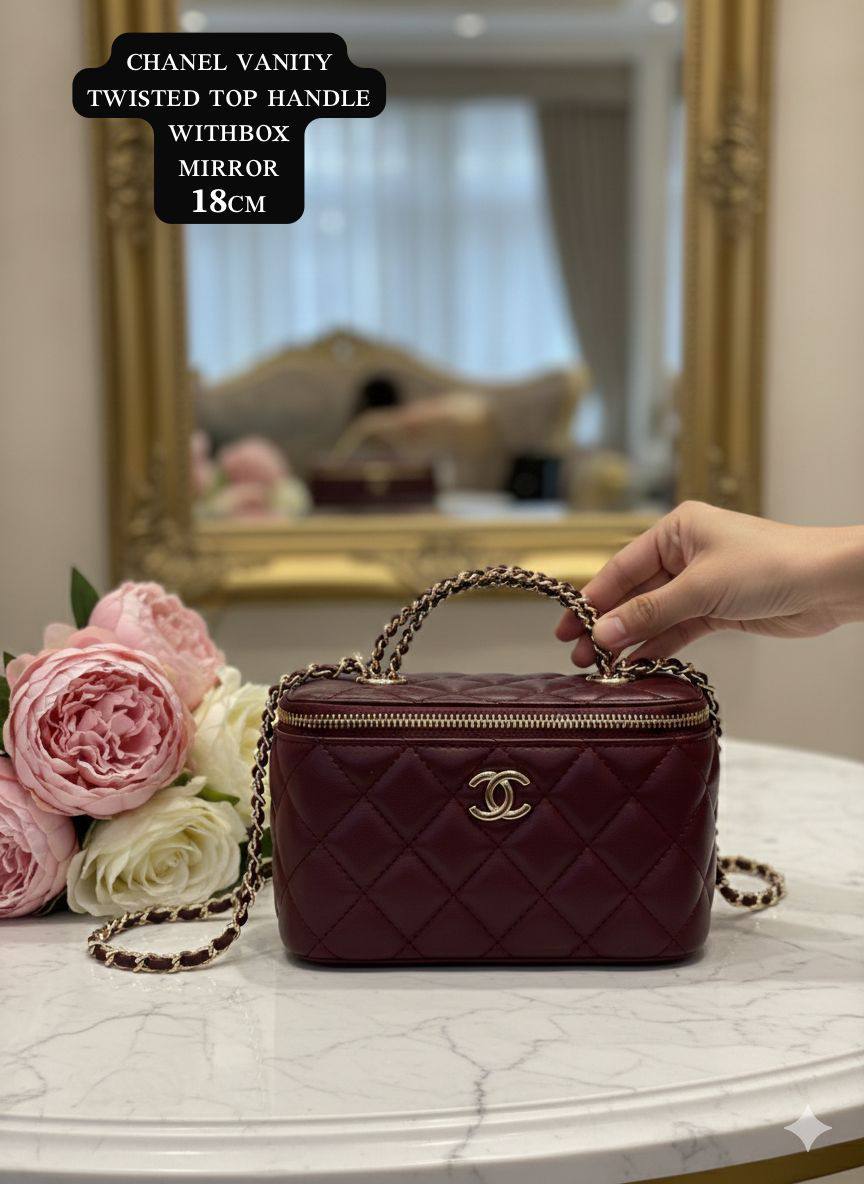 Cʜᴀɴᴇʟ ᴠᴀɴɪᴛʏ ᴛᴏᴘ ʜᴀɴᴅʟᴇ
ᴍɪʀʀᴏʀ ɪɴsɪᴅᴇ

Withbox
🎁🎁🎁
ʟᴇᴀᴛʜᴇʀ ᴍᴀᴛᴇʀɪᴀʟ 
sɪᴢᴇ:18ᴄᴍ
90 dhs❣️

Zain56
♥️♥️♥️