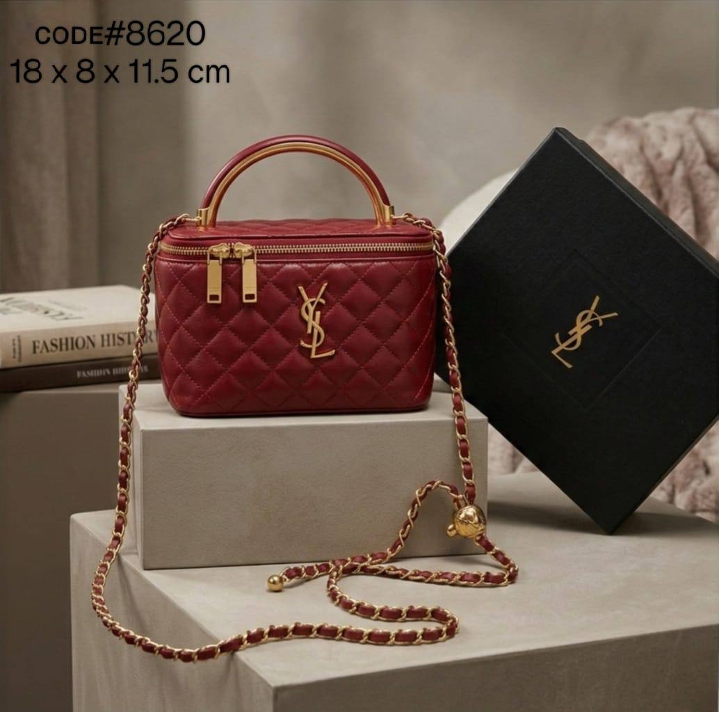 YSL - ʏᴠᴇs sᴀɪɴᴛ ʟᴀᴜʀᴇɴᴛ
ᴛᴏᴘ ʜᴀɴᴅʟᴇ ᴠᴀɴɪᴛʏ ʙᴀɢ
ᴄᴀʟғsᴋɪɴ ʟᴇᴀᴛʜᴇʀ ᴍᴀᴛᴇʀɪᴀʟ
ᴡɪᴛʜ ᴄʜᴀɪɴ ʙᴇʟᴛ
ʀᴏᴜɴᴅ ʙᴀʟʟ ᴘʀᴇss ᴀᴅᴊᴜsᴛᴀʙʟᴇ
ɢᴏʟᴅ ʜᴀʀᴅᴡᴀʀᴇ
sɪᴢᴇ: 18 cm
ᴡɪᴛʜ BOX
🎁🎁🎁

70 dhs🇦🇪

Zain31
♥️♥️♥️