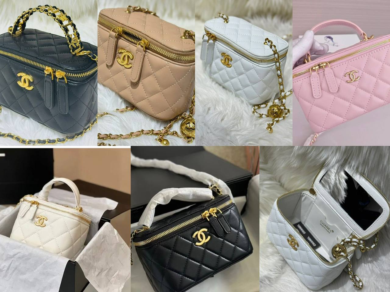 Chanel 
good quality, 
comes with box,  
🎁🎁🎁

size...19* 10  cm 
100 dhs💓

Zain12
♥️♥️♥️