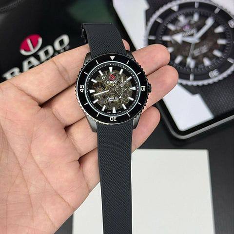 Rado Captain Cook Skeleton 
watch for men good quality automatic 
270 dhs🪙

Zain59
♥️♥️♥️