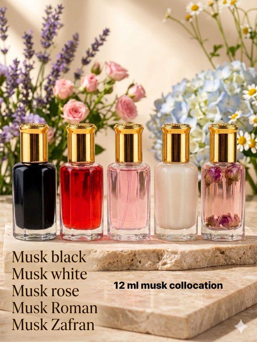 musk oil collection 
12 ml 20 dhs✅
6 ml 10 dhs✅
good quality

Zain60
♥️♥️♥️