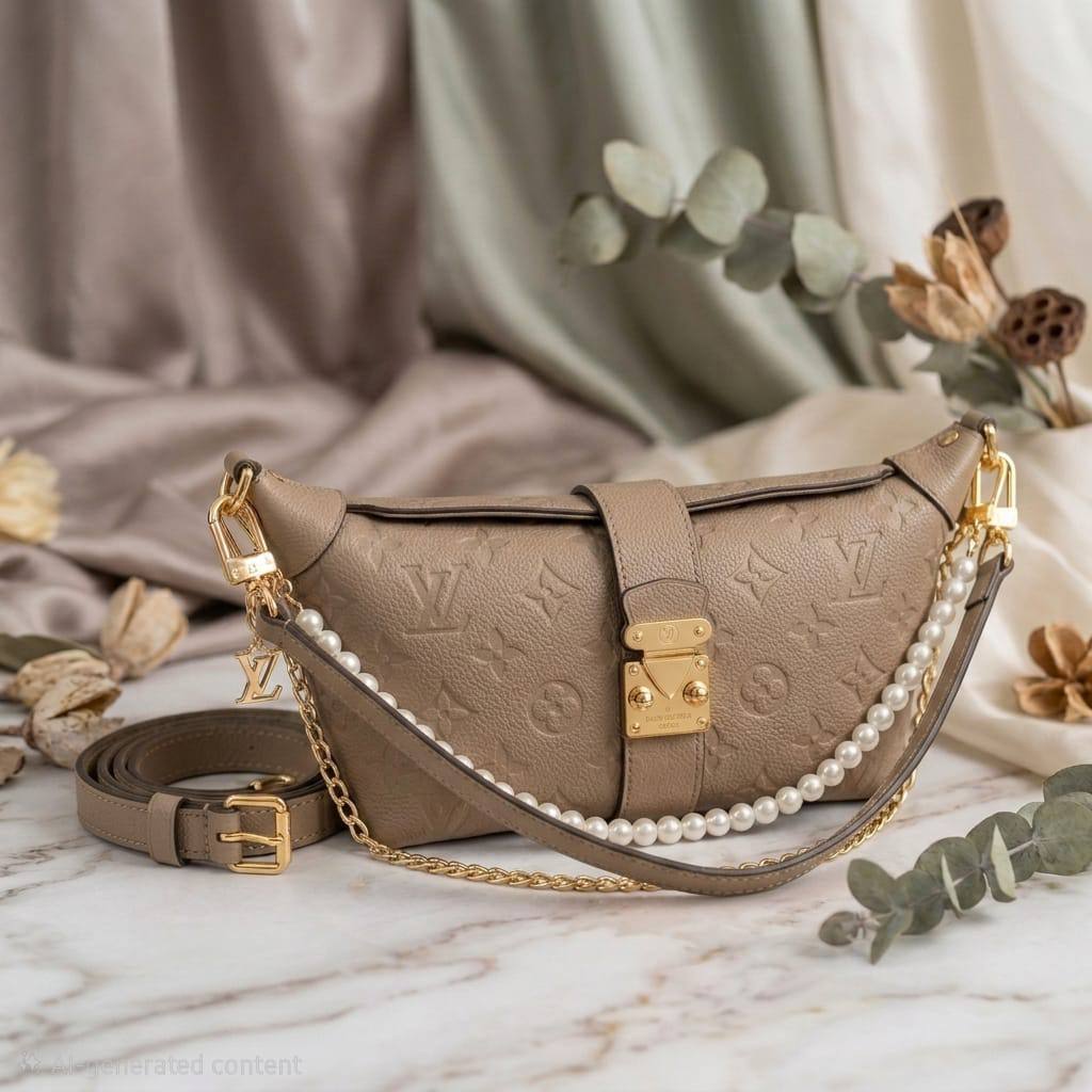 LOUIS VUITTON
Pochette Mia Handbag
Monogram canvas & embossed
With S- lock and leather trim
Gold hardware
Size: 22 cm
With BOX

 Wʜᴏʟᴇsᴀʟᴇ Pʀɪᴄᴇ : 110 ᴅʜs
Zain239
♥️♥️♥️