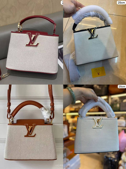 🥇LV Capucenis
1️⃣ First quality +🎁
Size : 25 * 17 cm
100 dhs✅
with box🎁

Zain115
♥️♥️♥️