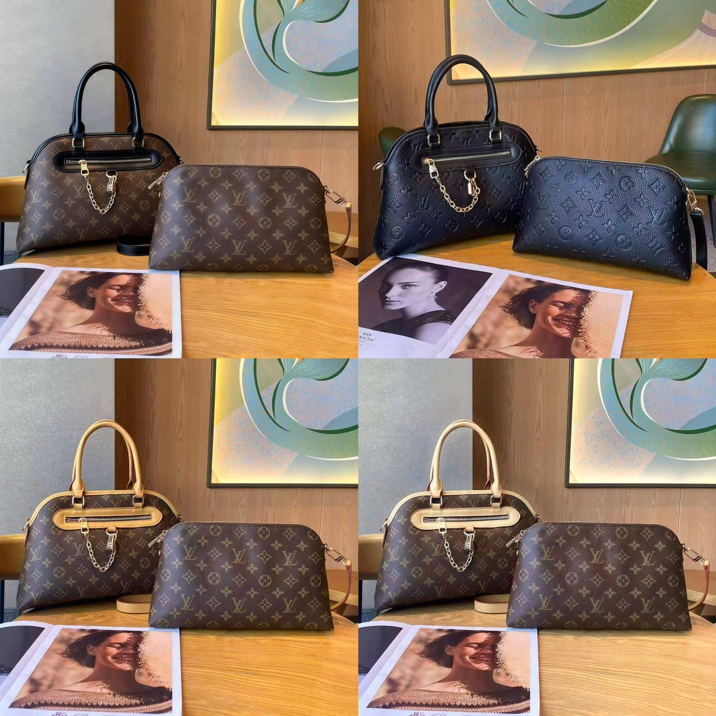 LV
With box
🎁🎁🎁

size:35×23cm 
120 dhs🪙🌨️

Zain114
♥️♥️♥️