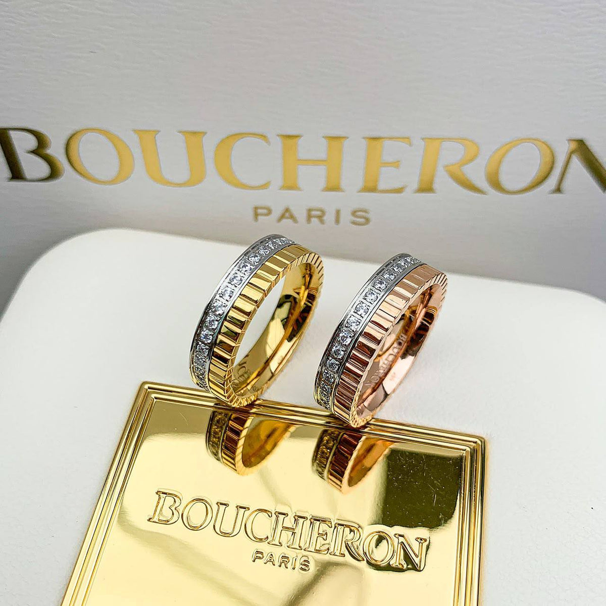 BOUCHERON 😍
Ring 💍 available size👇
6,7,8,9
Master quality 💯
With normal boxes 📦 
55 dhs🇦🇪🇦🇪

With master box 🗃️ 
140 dhs🇦🇪🇦🇪

Zain216
♥️♥️♥️
