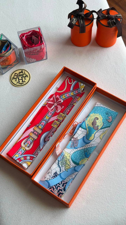 Hermes 
*Twilly Scarf* 
*With orginal packing*  🎁
250 dhs🇦🇪🇦🇪
*VIP QUALITY*

Zain280
♥️♥️♥️