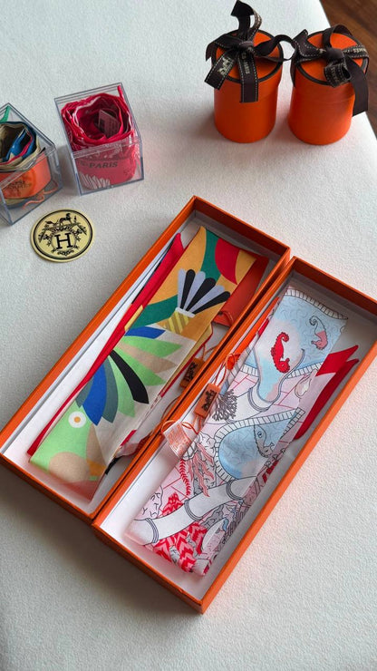 Hermes 
*Twilly Scarf* 
*With orginal packing*  🎁
250 dhs🇦🇪🇦🇪
*VIP QUALITY*

Zain280
♥️♥️♥️