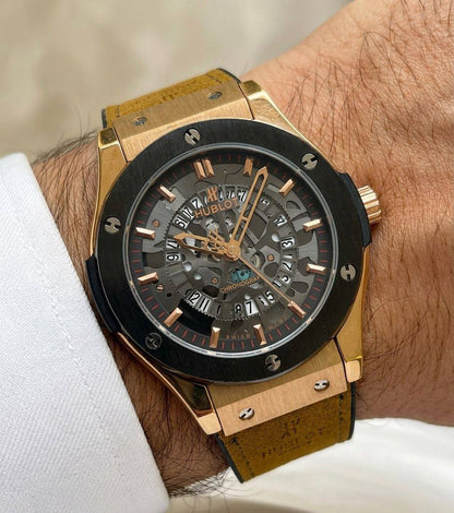 Hublot watch for men 
good quality 
180 dhs✅

Zain59
♥️♥️♥️