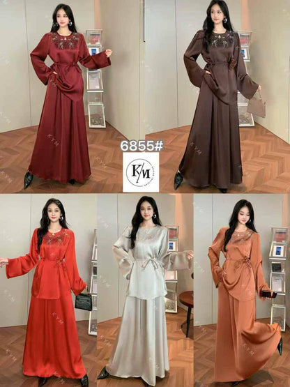 Silk set dress 
good quality 
Free size 
160 dhs🇦🇪🇦🇪

Zain295
♥️♥️♥️