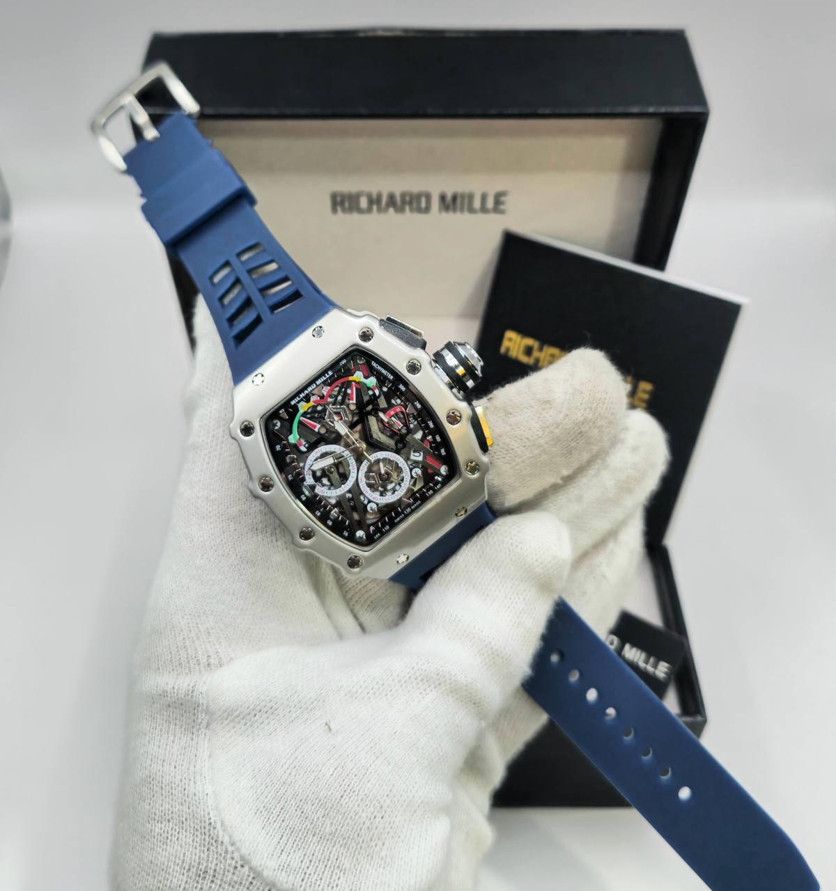 Richard mile 

chronograph working

110 dhs🇦🇪🇦🇪
Zain29
♥️♥️♥️