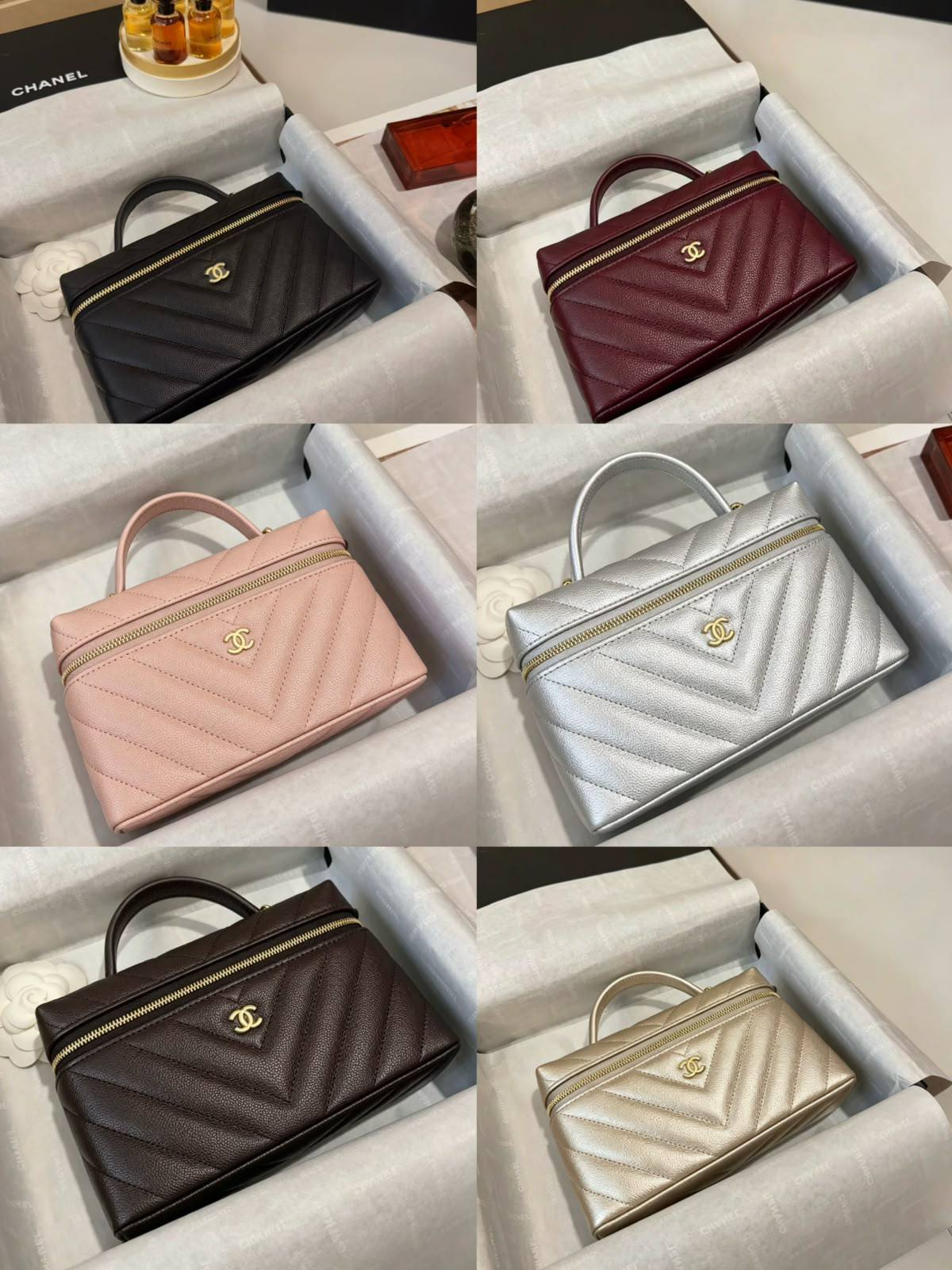 Chanel
100 dhs✅
Size：19cm
Good-quality with box

Zain35
♥️♥️♥️
