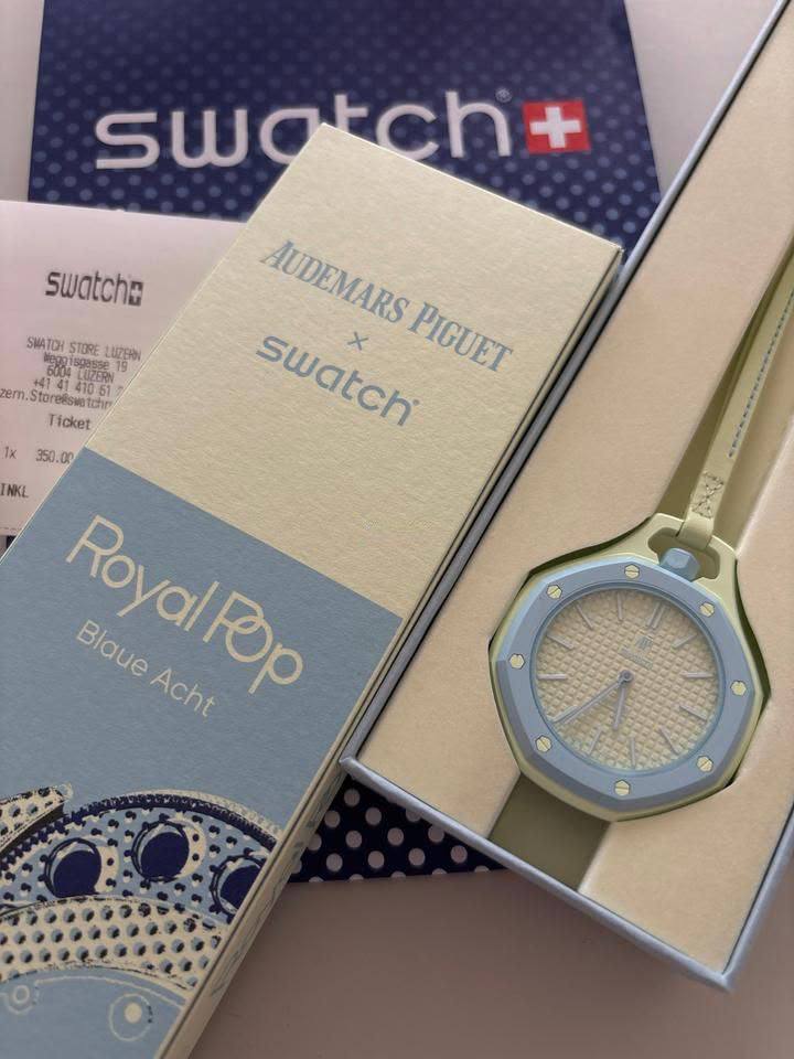AP swatch Royal pop 🤩🤩
*Super Master quality*🔥
*Automatic*
*New arrival*🔥
*Available With box 
450 DHS💓*🤩🔥

Zain08
♥️♥️♥️