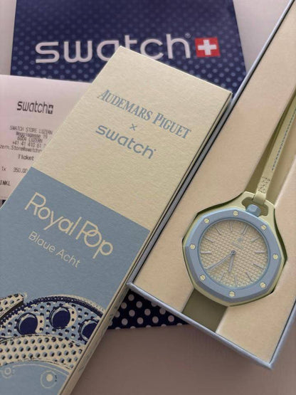 AP swatch Royal pop 🤩🤩
*Super Master quality*🔥
*Automatic*
*New arrival*🔥
*Available With box 
450 DHS💓*🤩🔥

Zain08
♥️♥️♥️
