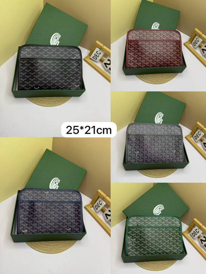 🌈 Goyard Clutch
1️⃣ First quality +🎁
Size : 25 * 21 cm
75 dhs✅
with box 🎁

Zain115
♥️♥️♥️