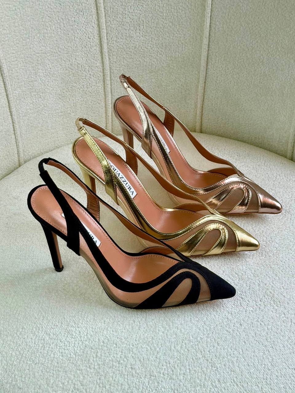AQUAZZURA
Super *AAA* *+* Quality 💯 
With original packing🎁🎁
SIZE:36and41
Available now
450 dhs🇦🇪🇦🇪

Zain309
♥️♥️♥️