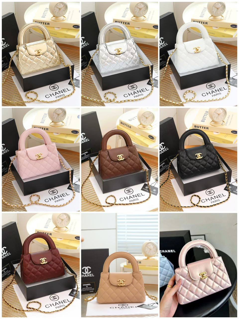 Chanel
Chanel 
95 dhs💓
with box
size 20×6×13cm

Zain42
♥️♥️♥️