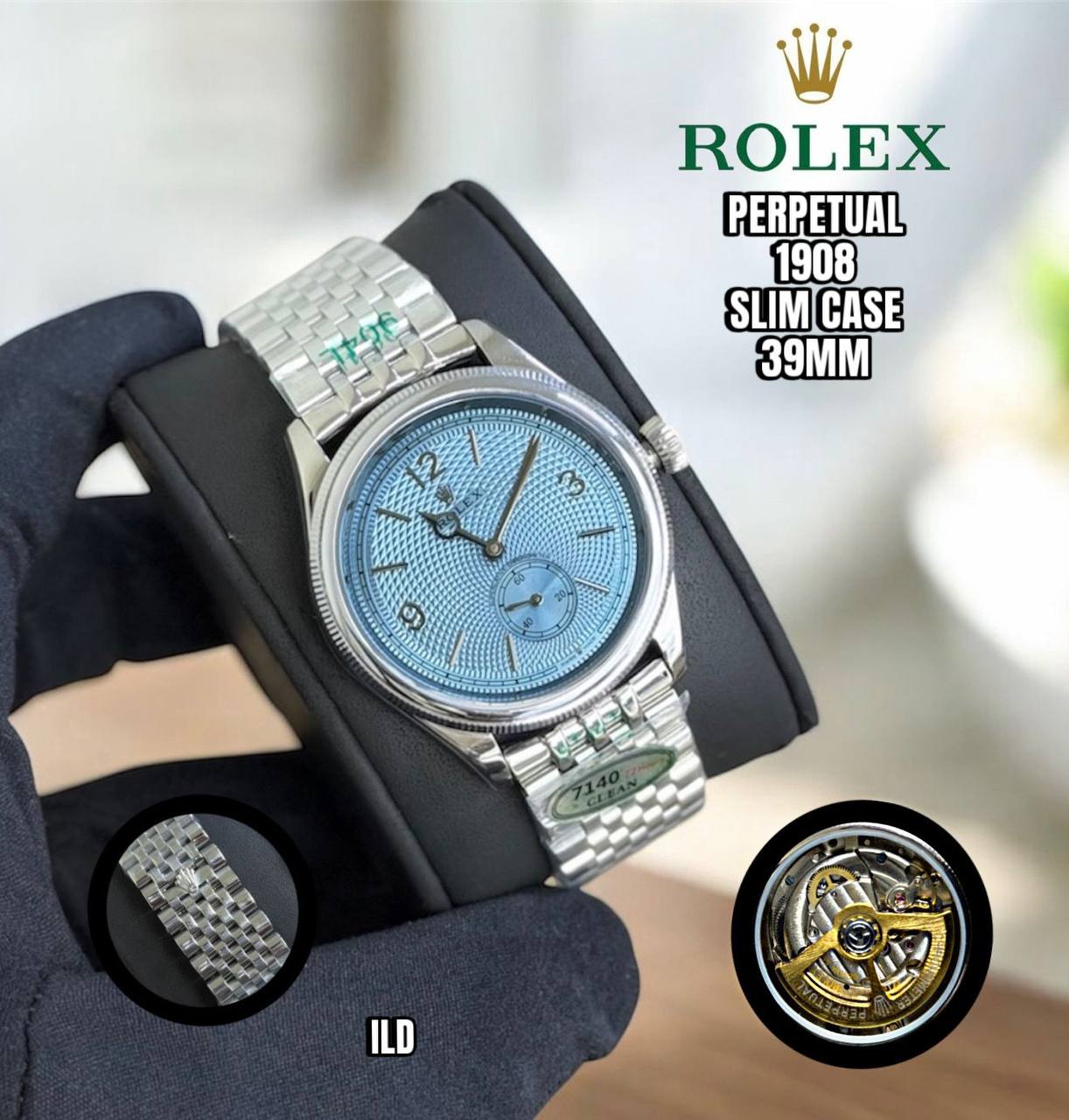 Rolex Perpetual 1908
*Automatic*
*Good quality*
400 dhs🪙💚

Zain29
♥️♥️♥️