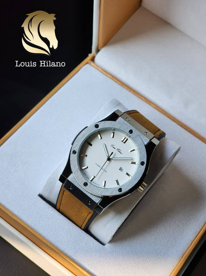 Louis Hilano watch for men 
good quality 
230 dhs🪙💚

Zain59
♥️♥️♥️