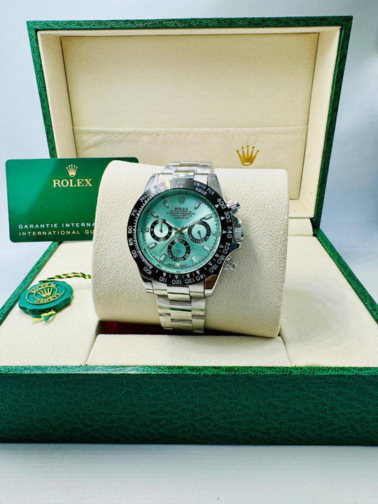 Rolex Men
 offer price
70 dhs🪙🌨️
*Chronograph working*

Zain08
♥️♥️♥️