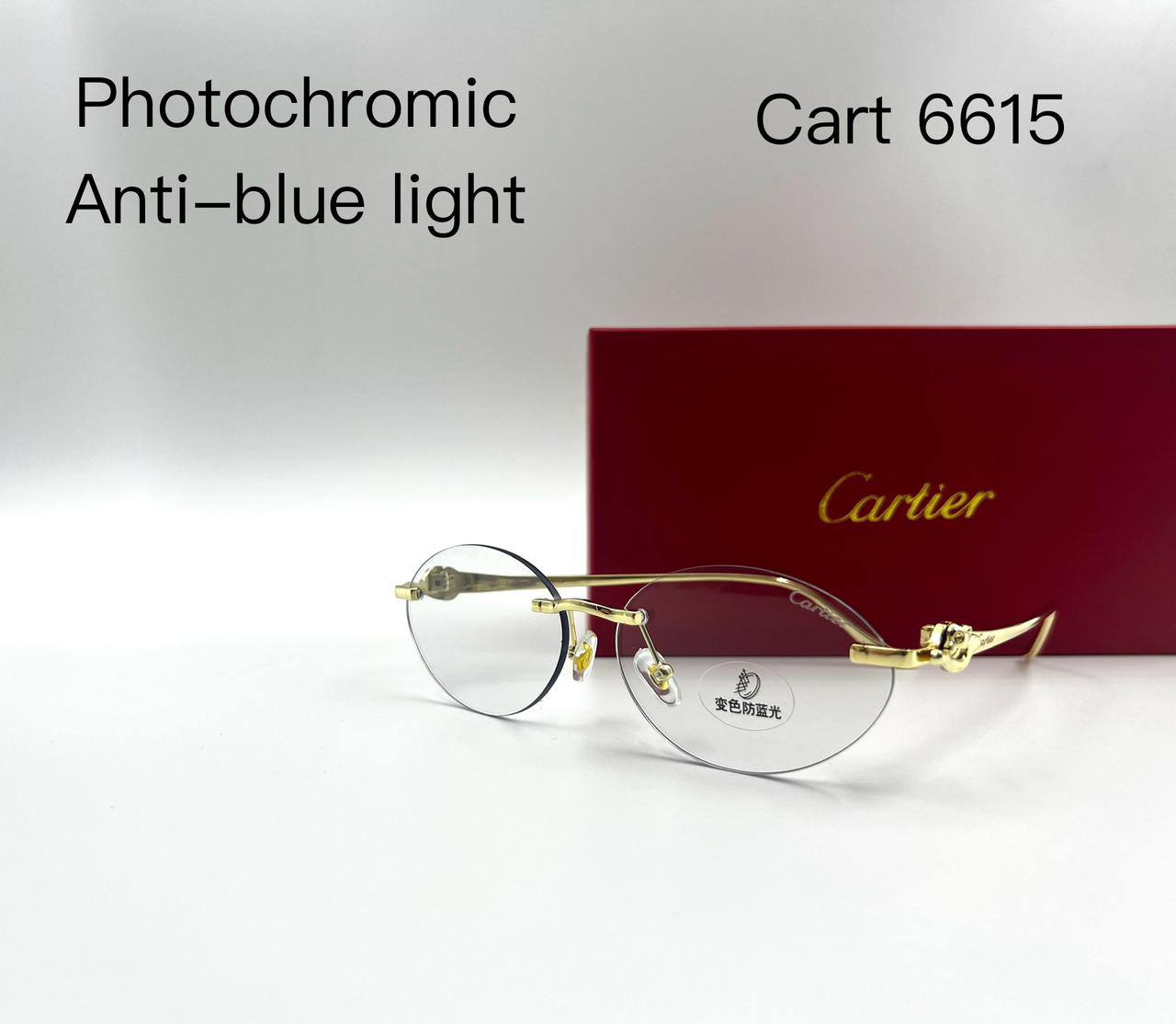Cartie New💥*
Sunglasses 🕶️ 
Anti-blue light ➕Photochromic 
good quality 💯
With master box 🗃️ 
55 dhs✅

Zain273
♥️♥️♥️