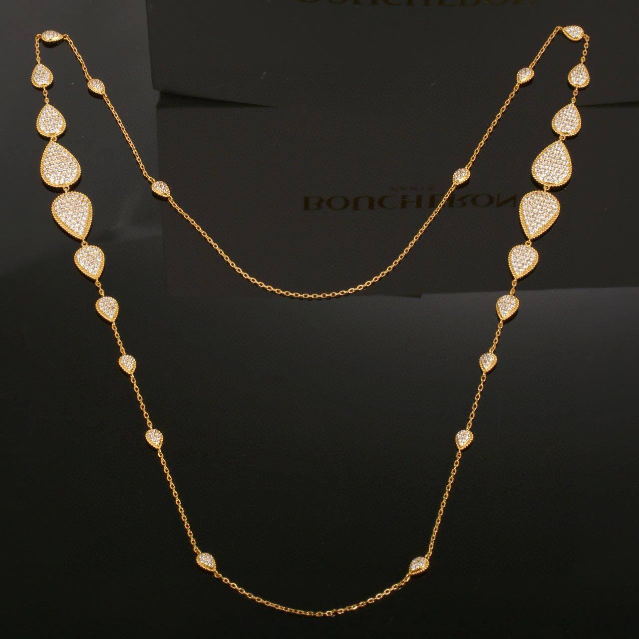 BOUCHERON ❤️‍🔥*
Necklace❣️
Master quality 💯
With normal boxes 🗃️ 
Offer price👇
140 dhs🪙🌨️
With master box 📦 
240 dhs🪙🌨️

Zain216
♥️♥️♥️