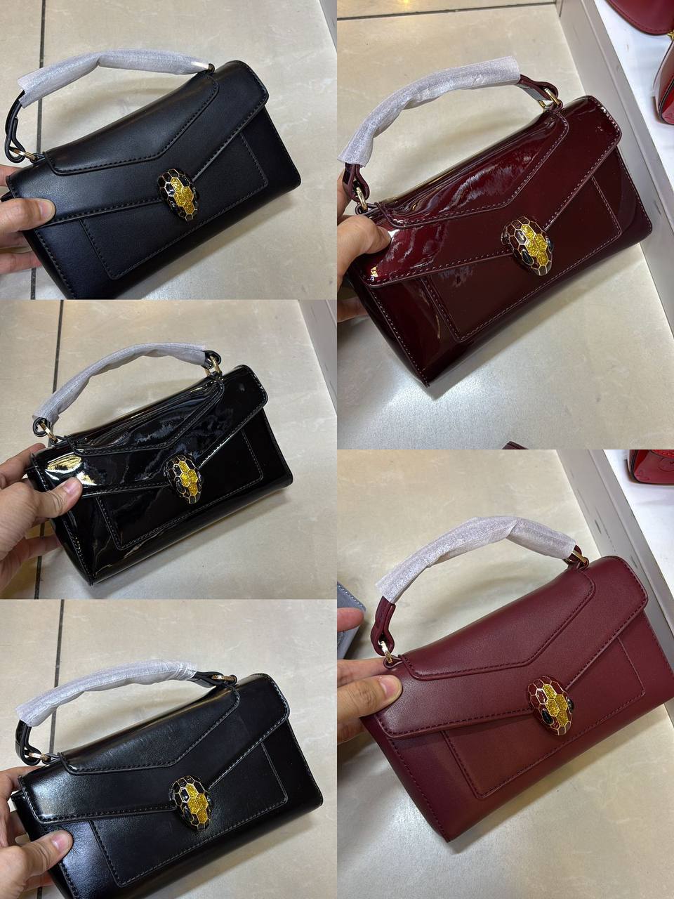 Bvlgari
good quality, 
comes with box, 👌👌🎁

size... 21*13 cm 
120 dhs🇦🇪

Zain12
♥️♥️♥️