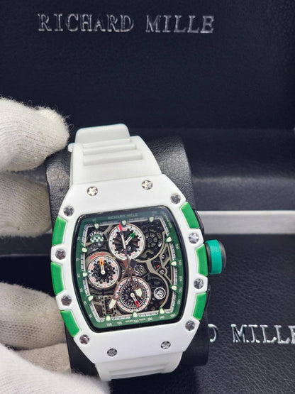 Richard mile
*Chronograph working*
120 dhs✅

Zain29
♥️♥️♥️