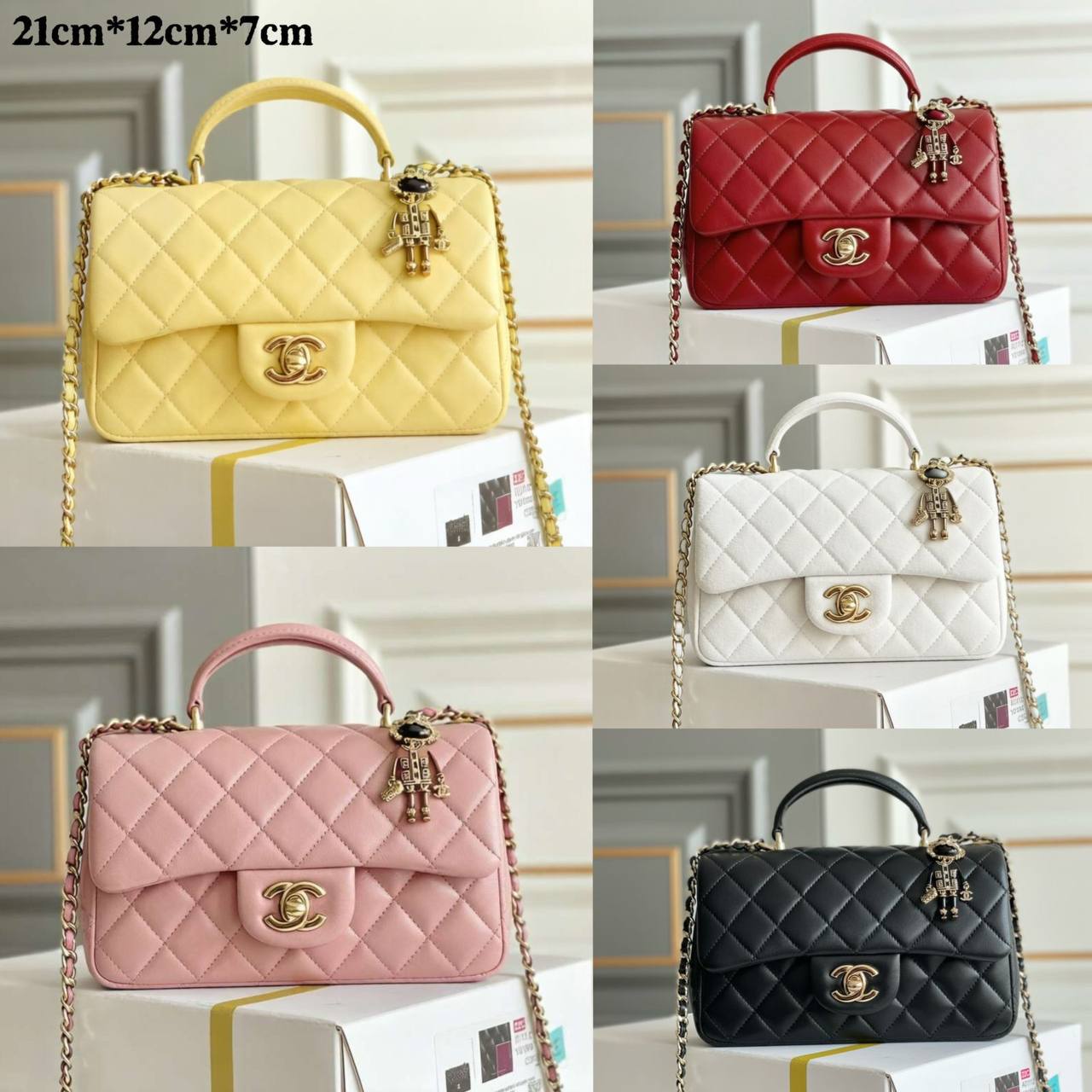 CHANEL 

NEW CAME GOOD QUALITY 

WITH BOX 
🎁🎁🎁

100 dhs💓

Zain39