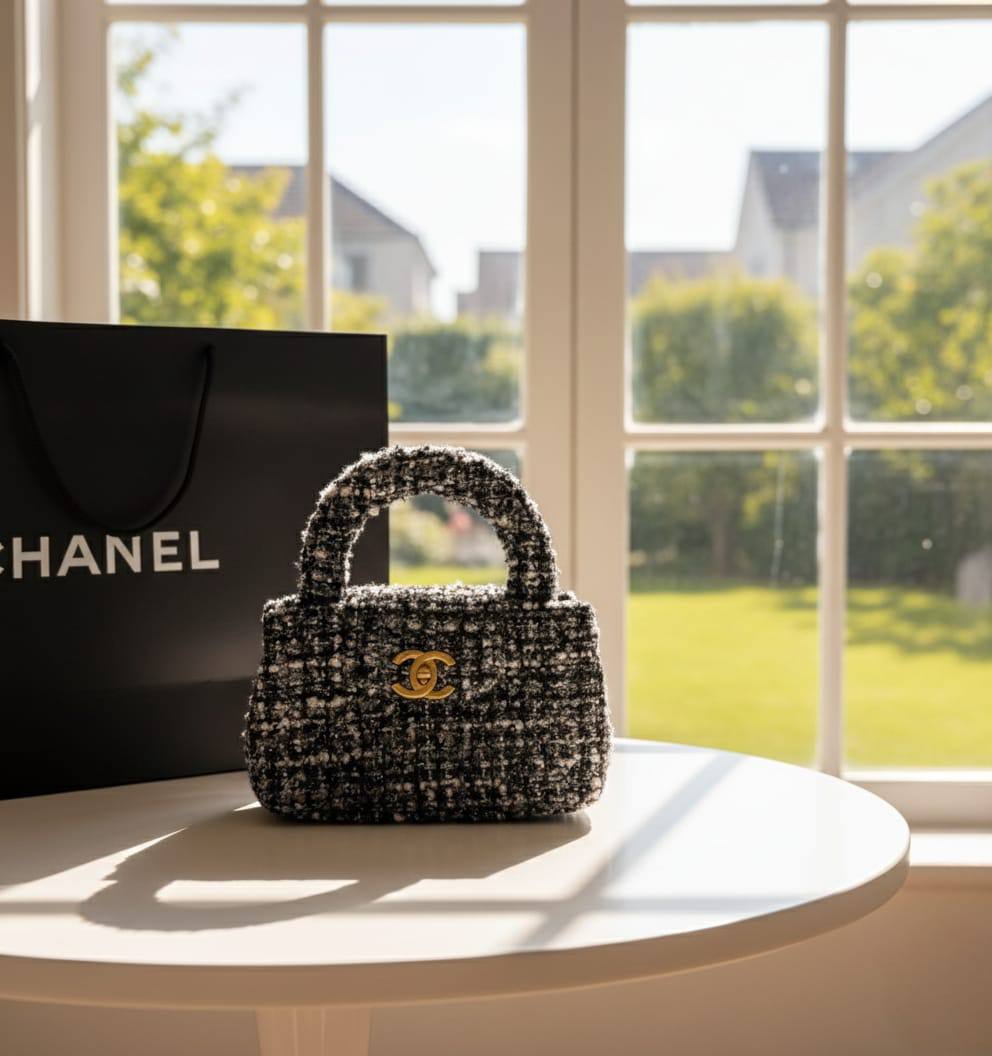 CHANEL ᴋᴇʟʟʏ
ᴛᴡᴇᴇᴅs ᴍᴀᴛᴇʀɪᴀʟ
ɢᴏʟᴅ ʜᴀʀᴅᴡᴀʀᴇ
ᴡɪᴛʜ ʟᴏɴɢ ᴄʜᴀɪɴ ʟᴇᴀᴛʜᴇʀ
sɪᴢᴇ : 19 cm
ᴡɪᴛʜ BOX
🎁🎁🎁

90 dhs🪙🌺

Zain31
♥️♥️♥️