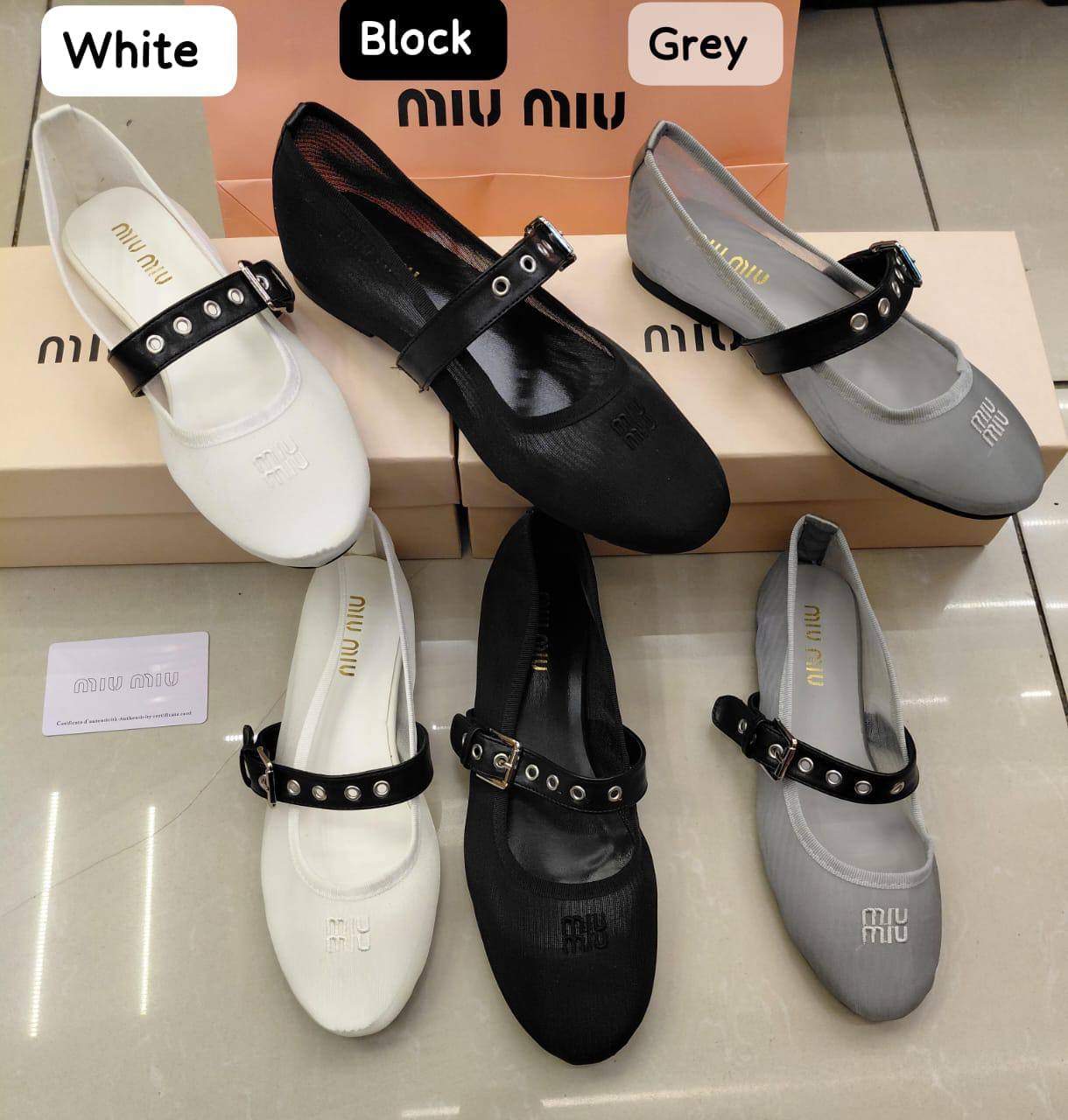 Miu Miu Shoes 
High Quality 
New Arrived 
Size 36 To 41
105 dhs🇦🇪🇦🇪

Zain120
♥️♥️♥️